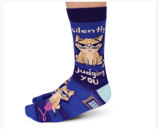 Silently Judging You Socks