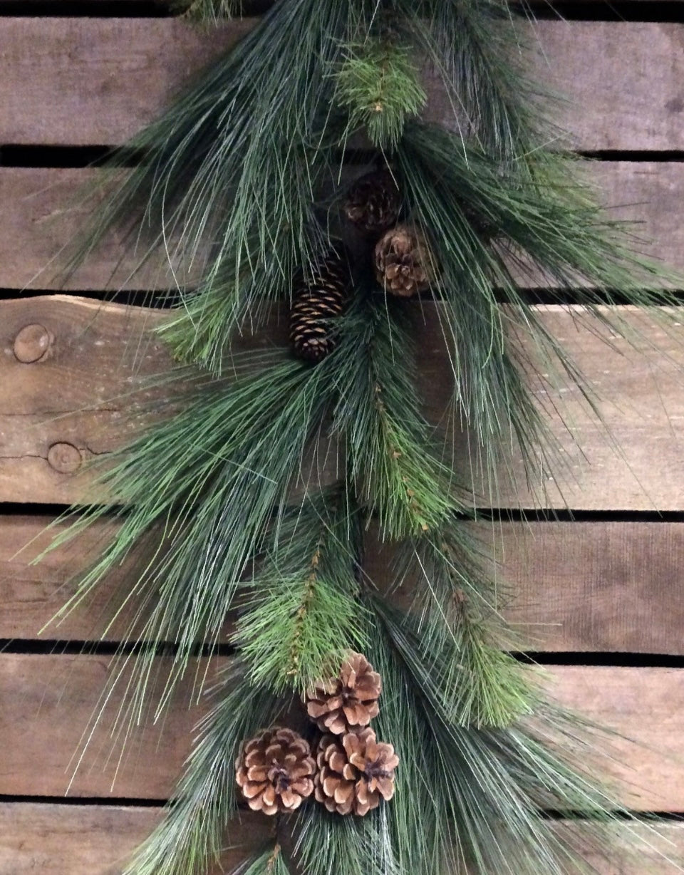 Mixed Pine Garland, 6 Feet