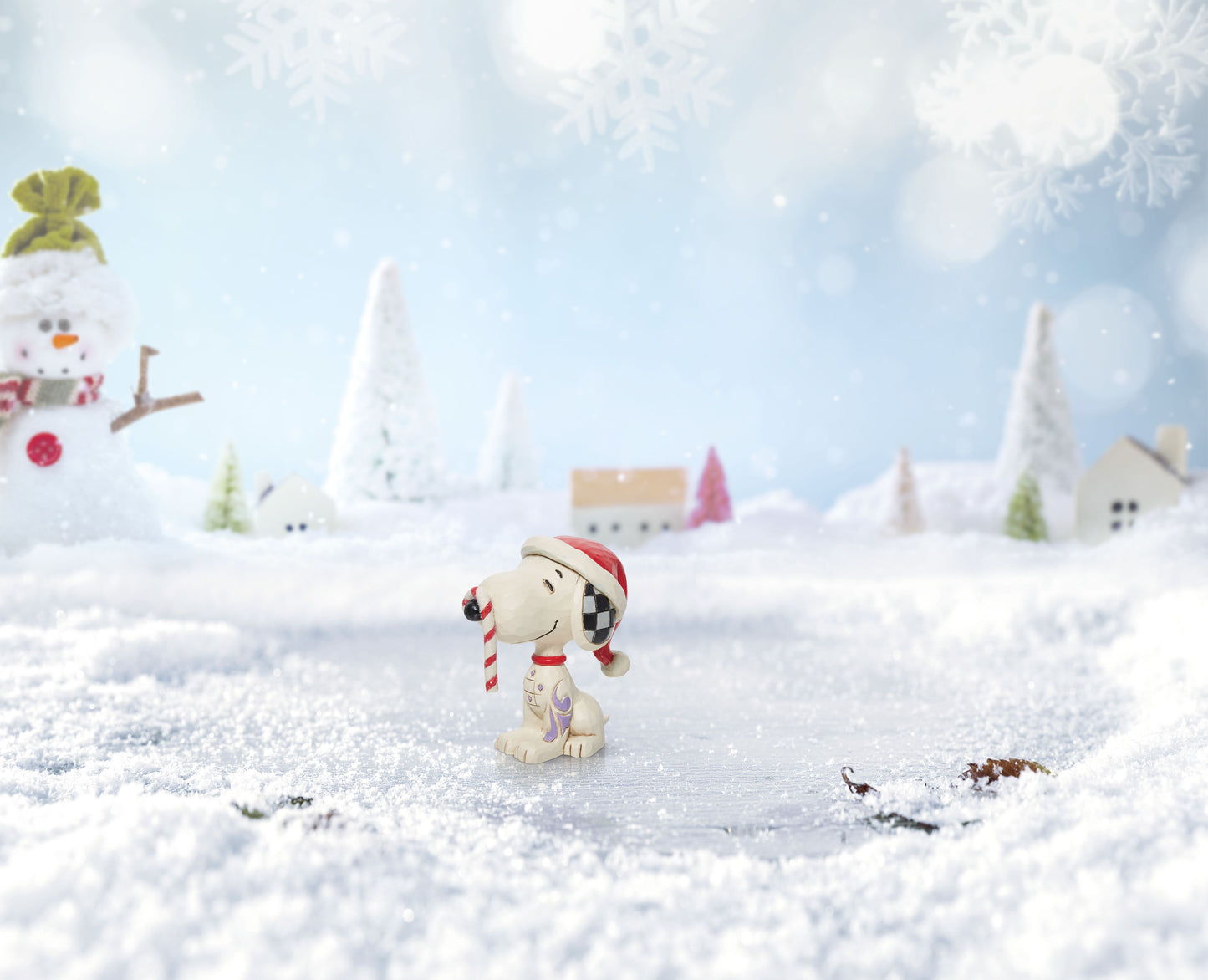 Snoopy with Glitter Candy Cane, Mini