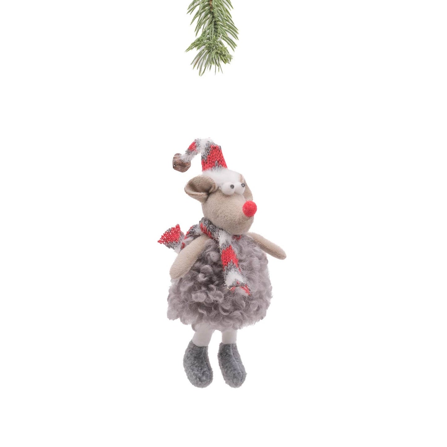 Grey Cloth Hanging Mouse