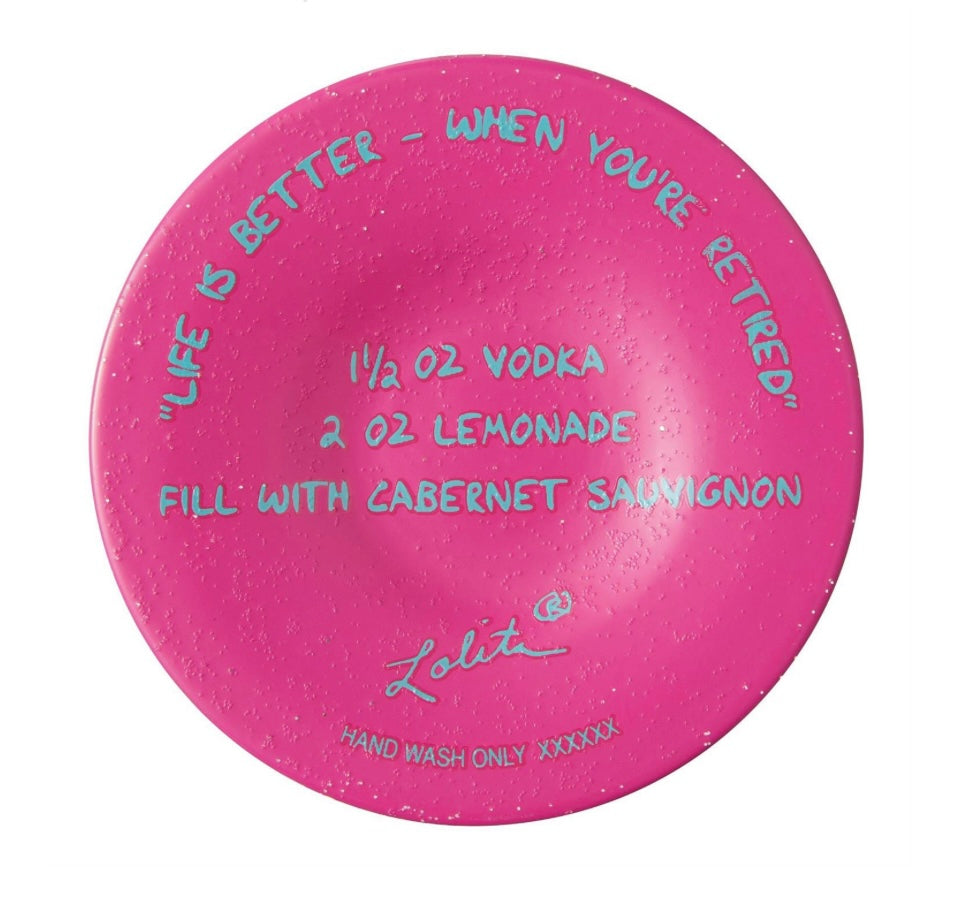 Life When Retired Wine Glass