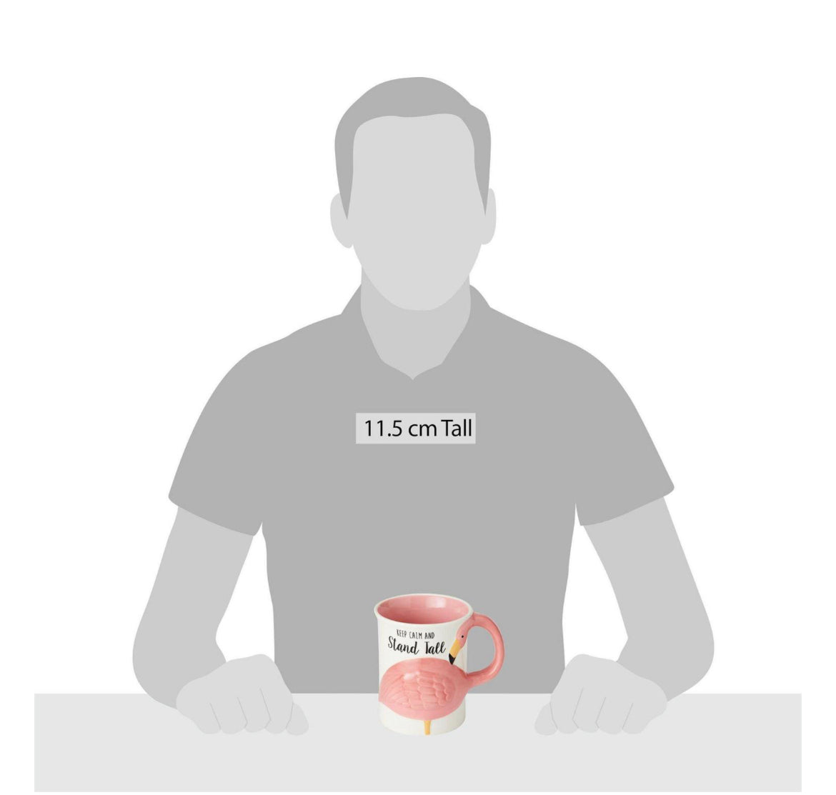 Flamingo Flock Sculpted Mug