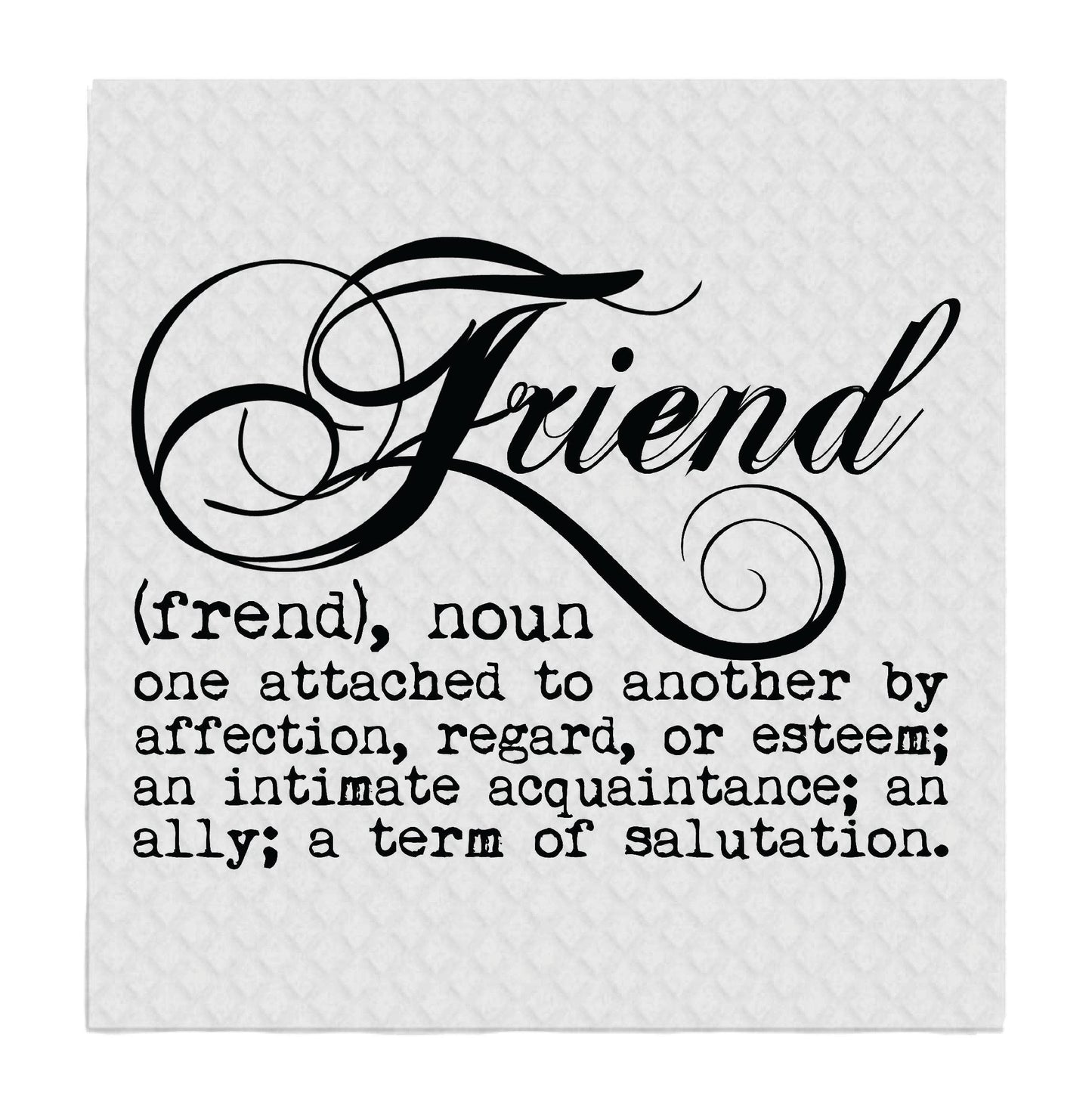 Friend Definition, SWEDISH DISH CLOTHS