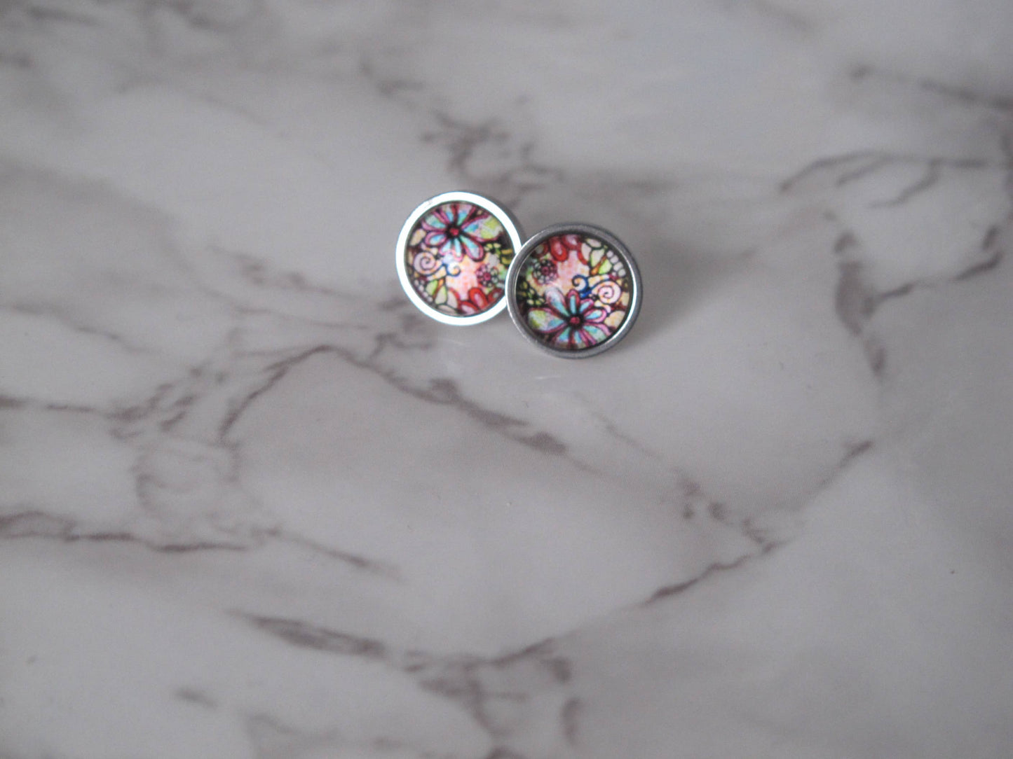 Soft blossom Stud Earrings 10mm