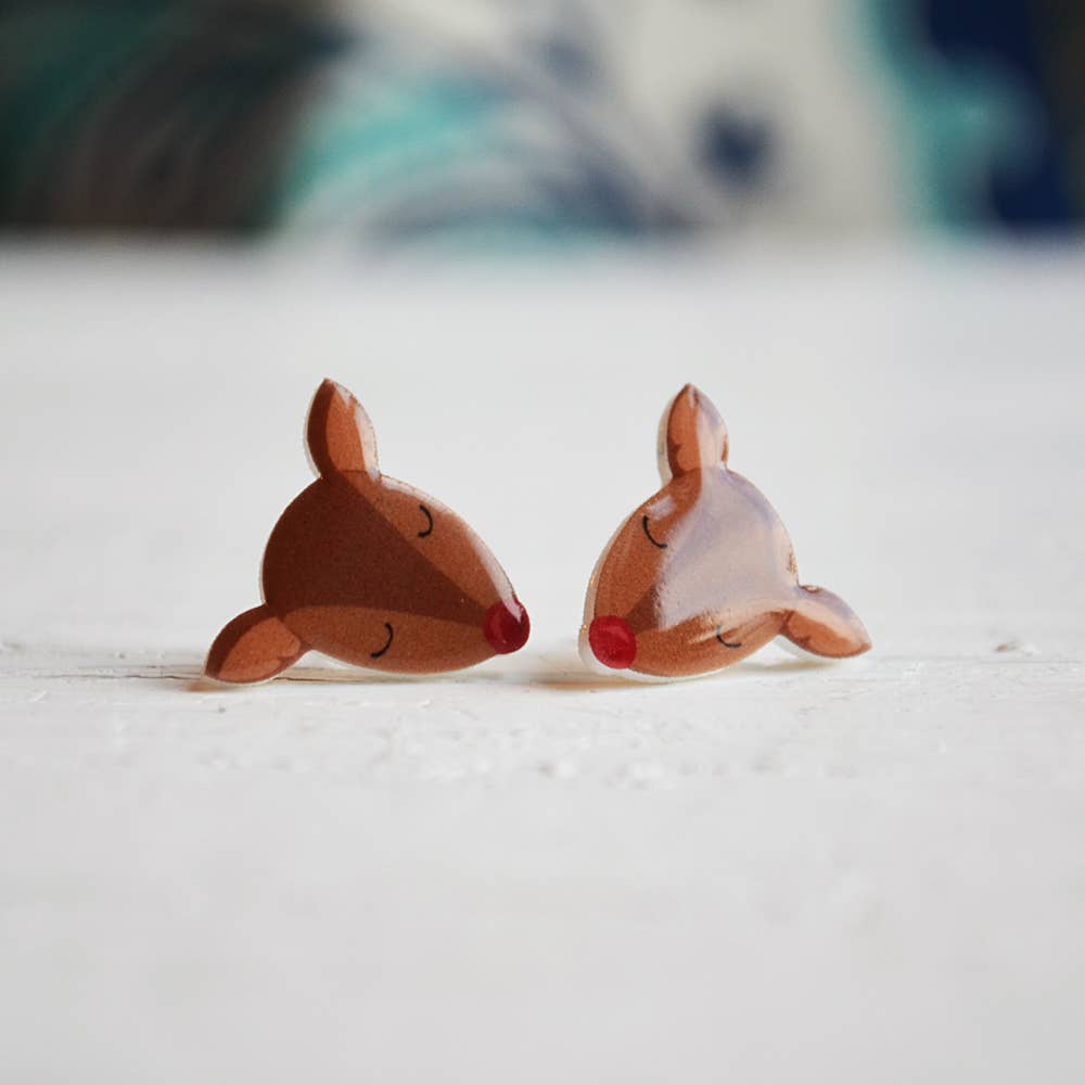 Reindeer Christmas Earrings