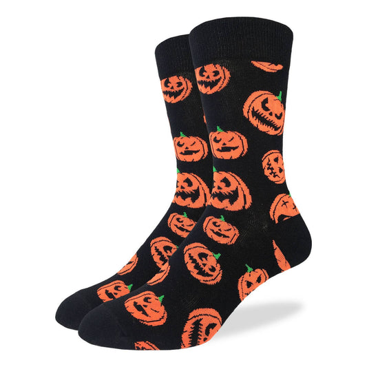 Introducing Men's Halloween Pumpkins Socks - the perfect accessory for your spooky, festive look. These socks feature a fun and playful design with Jack o lanterns, in classic Halloween colors of black and orange. Take your Halloween costume to the next level with these statement socks.
Good Luck Sock offers a huge variety of popular, fun, and modern designs. Reinforced heel & toe for better durability and just the right amount of stretch for all-day comfort.