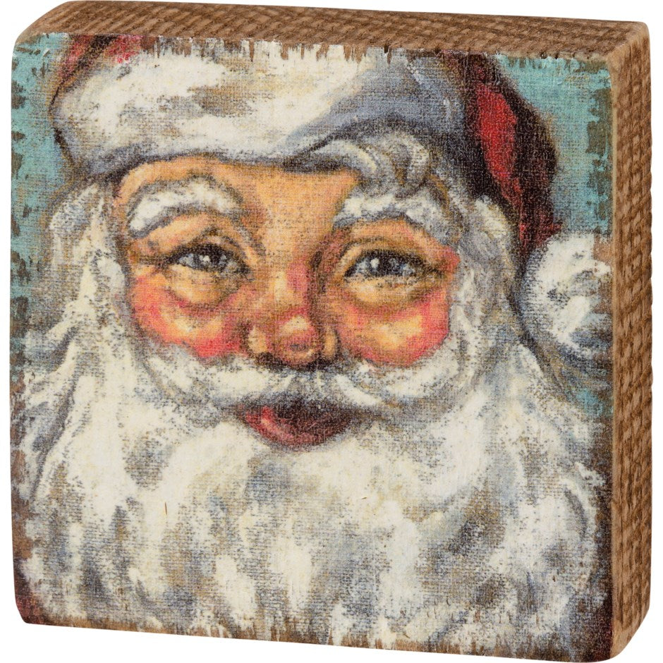 BLOCK SIGN - SANTA