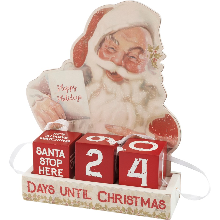 BLOCK COUNTDOWN - SANTA