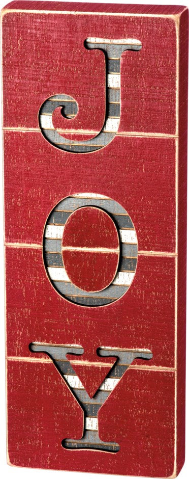 SLAT BOX SIGN - JOY