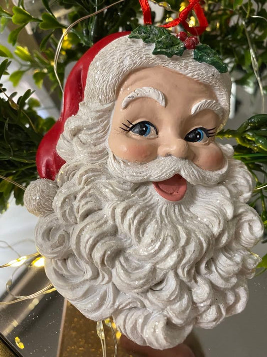 RAZ 4.5 INCH SANTA HEAD ORNAMENT