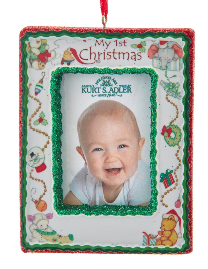 4.25"MY 1ST XMAS PHOTO FRAME ORN