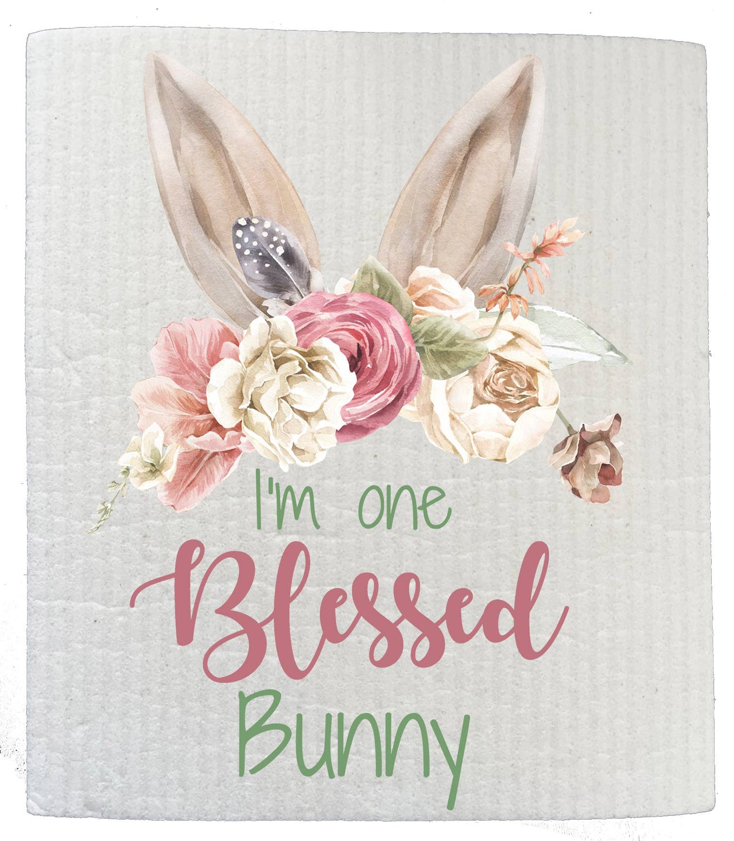 Easter One Blessed Bunny Kitchen SWEDISH DISH CLOTHS