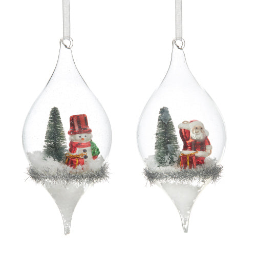 Raz Import snowman santa 6.5