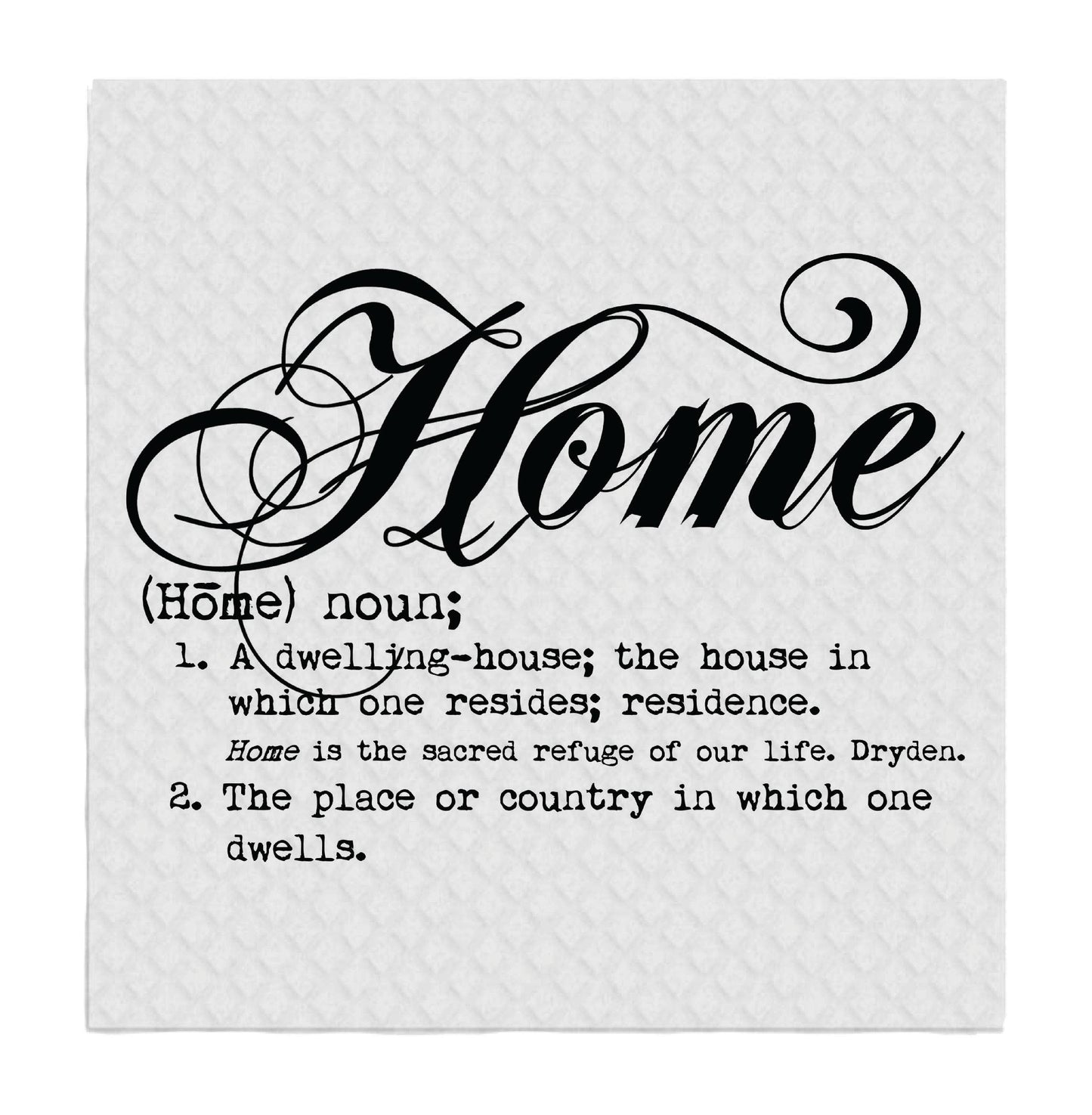 Home Definition Cursive Swirls, SWEDISH DISH CLOTHS