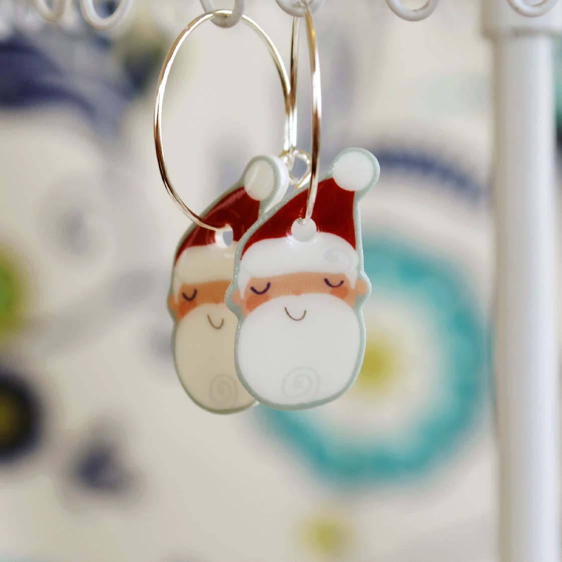 Santa Christmas Earrings