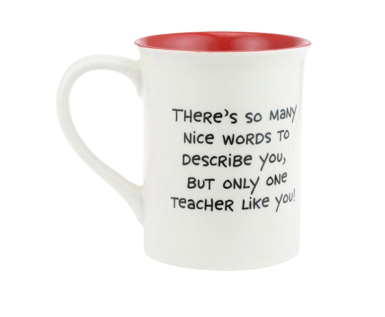 Teacher Engraved Anagram Mug
