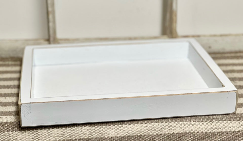 White Wooden Tray