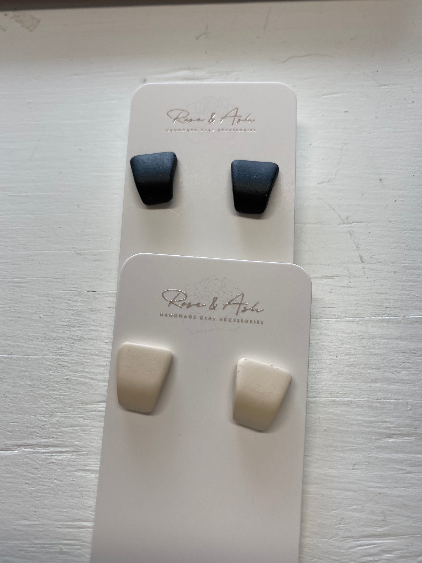 Rose and Ash, Clay Earrings