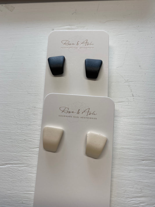 Rose and Ash, Clay Earrings