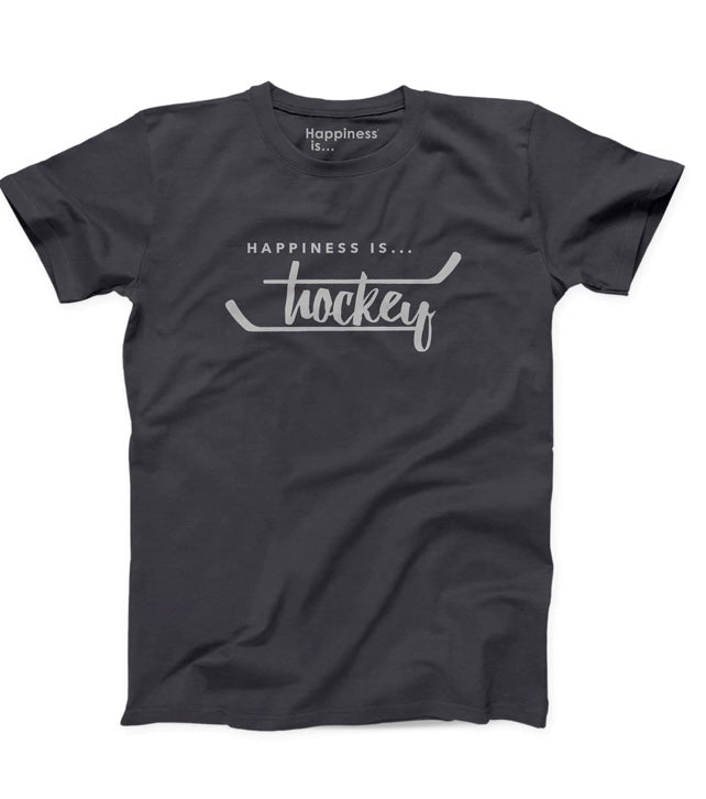 Happiness Is Hockey, Vintage Black