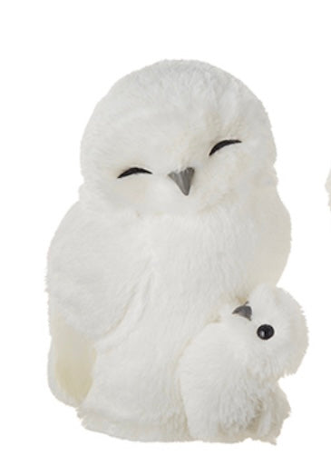 White Owl with Baby Ornament