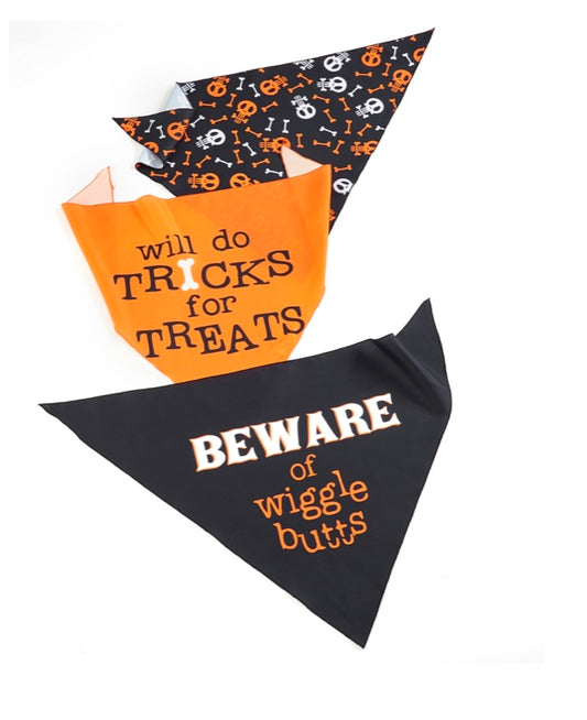 Halloween Dog Bandanas, 3 Assorted