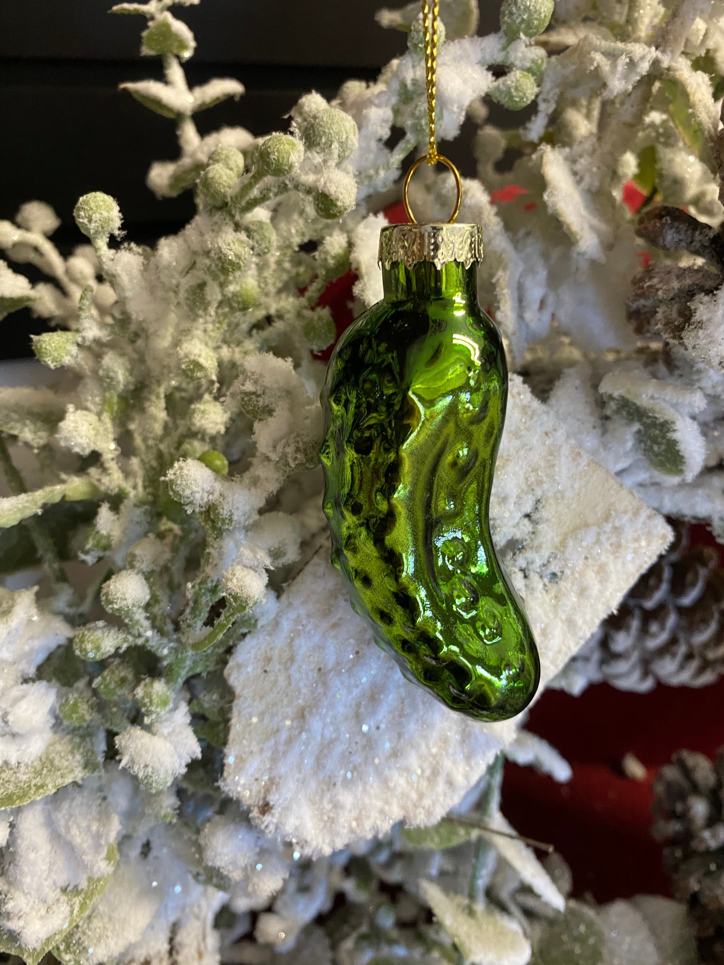 Glass Pickle Ornament