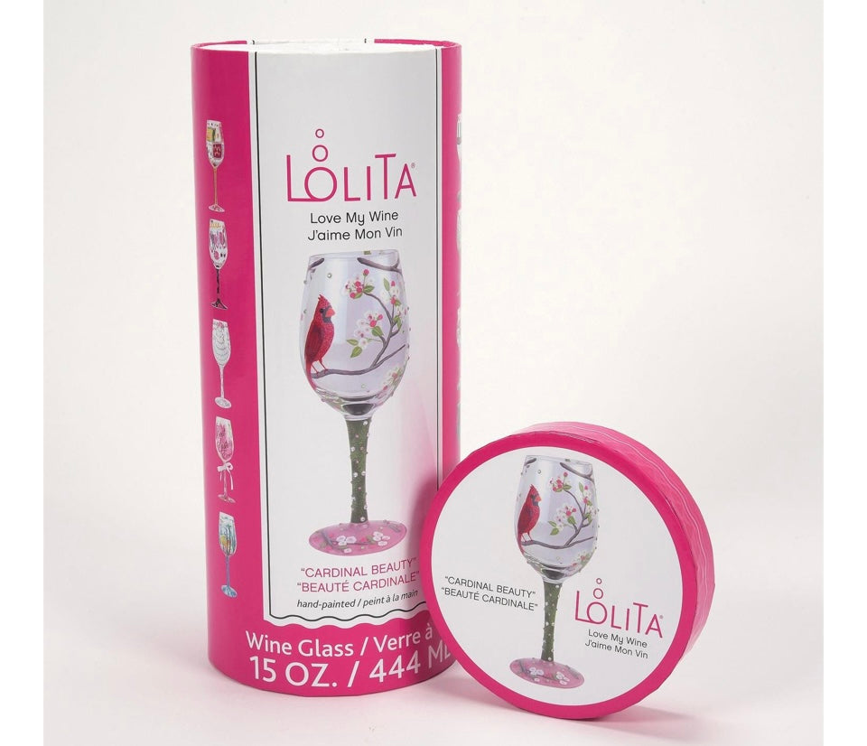 Wine Glass, Cardinal Beauty by Lolita
