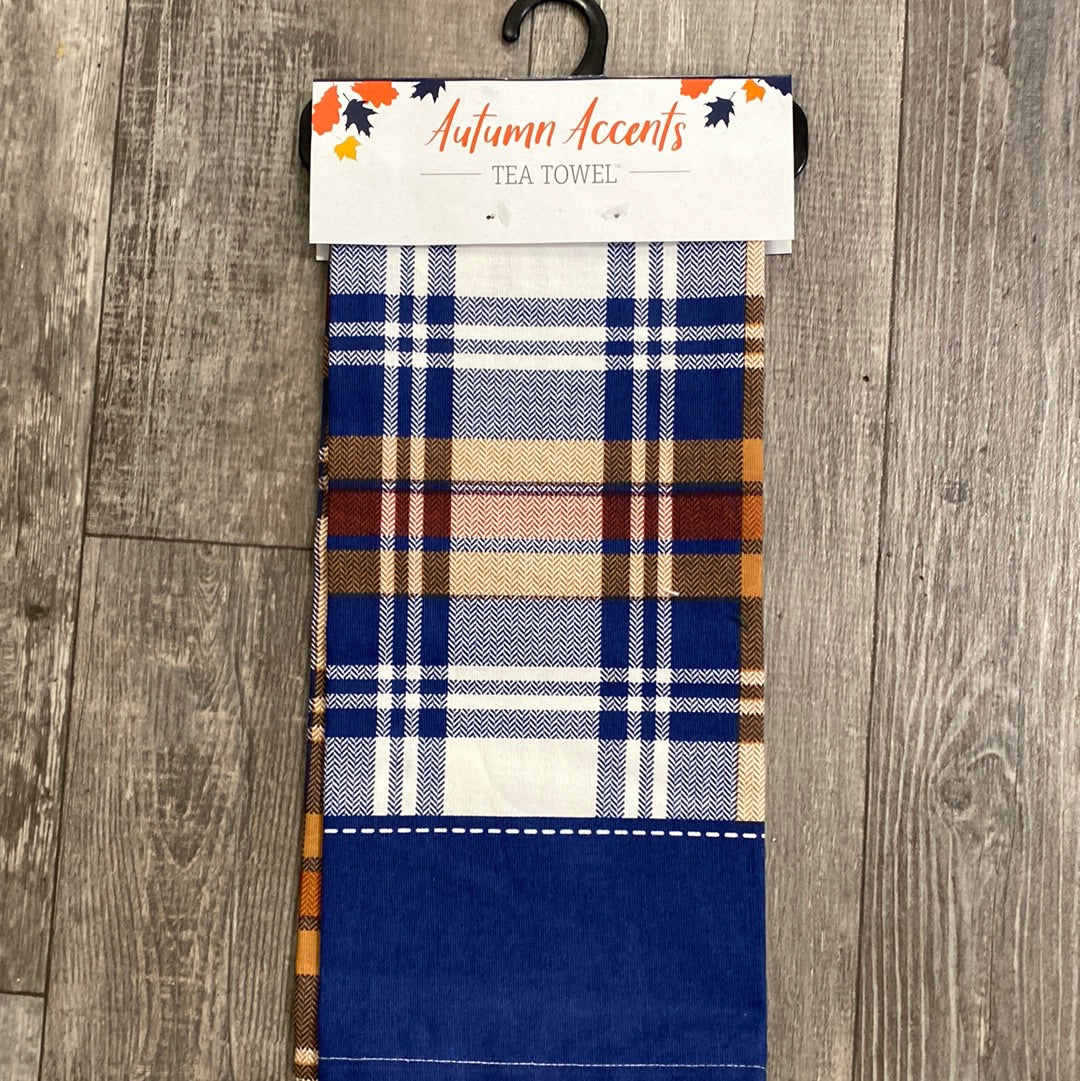 Autumn Accent Cotton Tea Towels, 4 Assorted