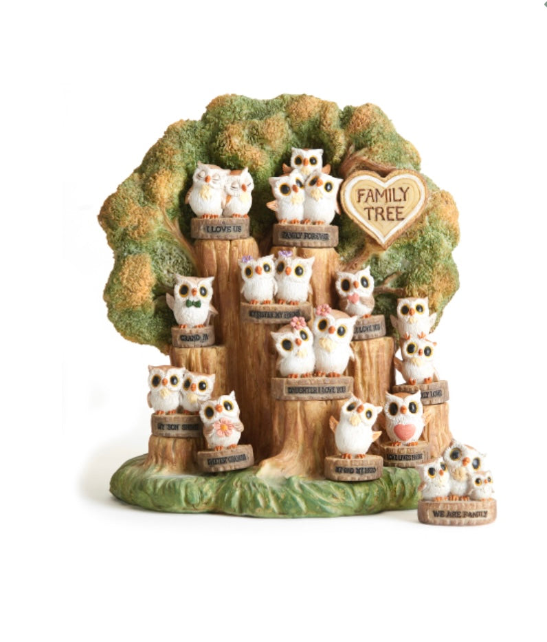 Mini Owls with Sentiments, 12 Assorted