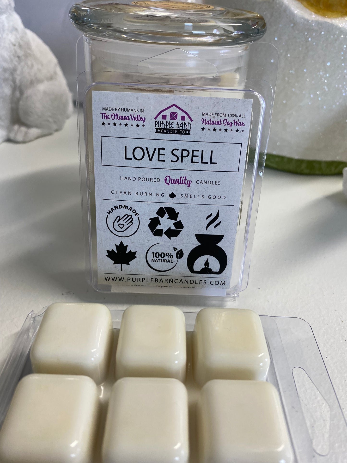 Purple Barn, Love Spell, Soy Wax Melts