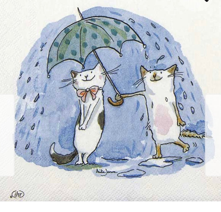 Paper Napkins, Cat Friends IHR