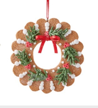 Gingerbread Ornaments, 4 Assorted (sold individually)