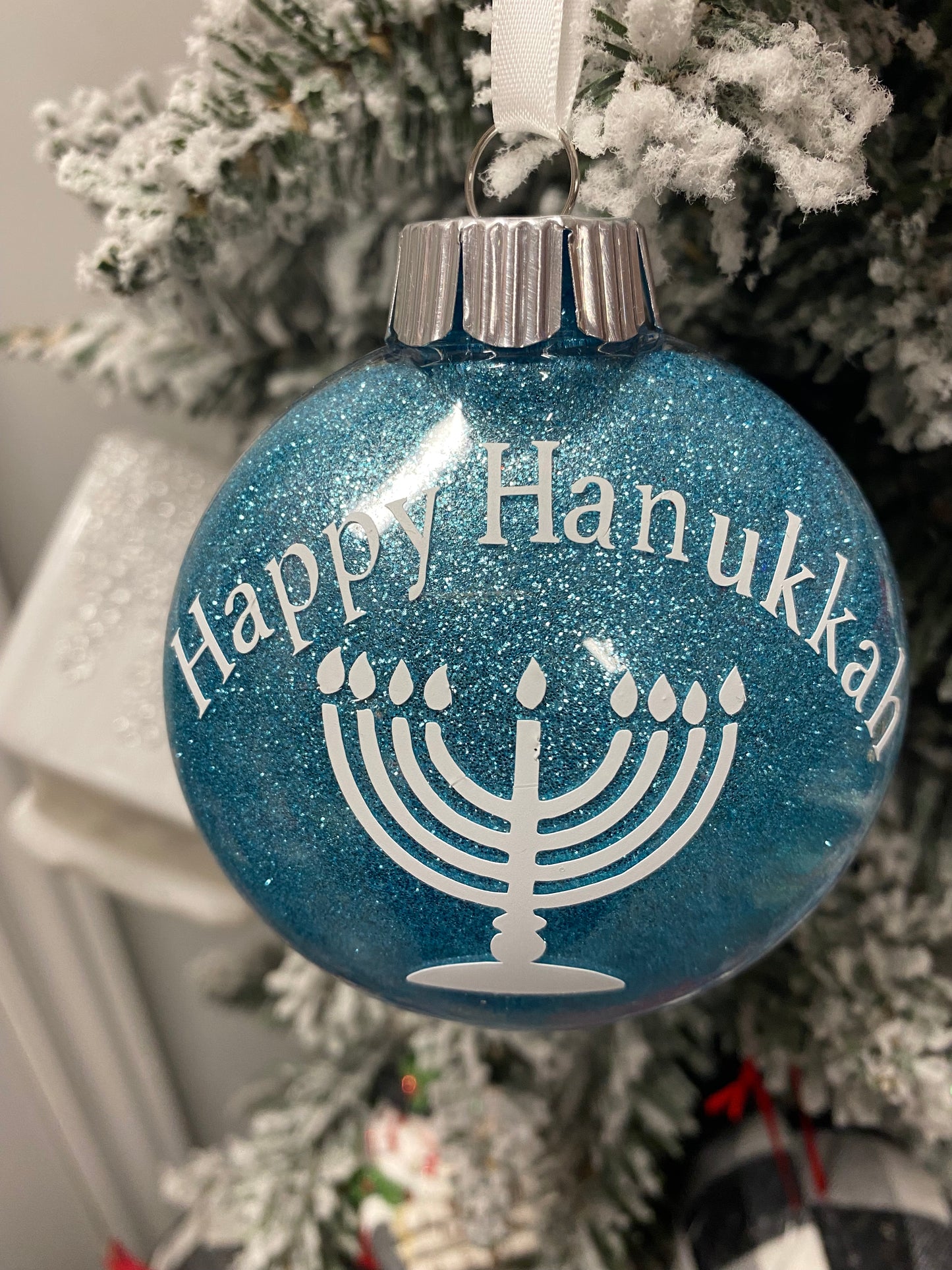 Happy Hanukkah Ornament, Two Assorted