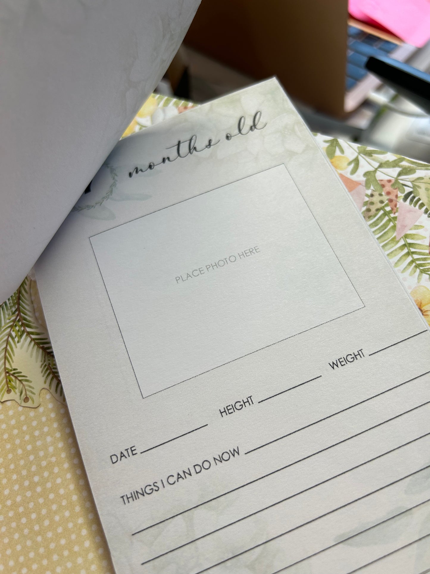 Handmade “New Baby Book”