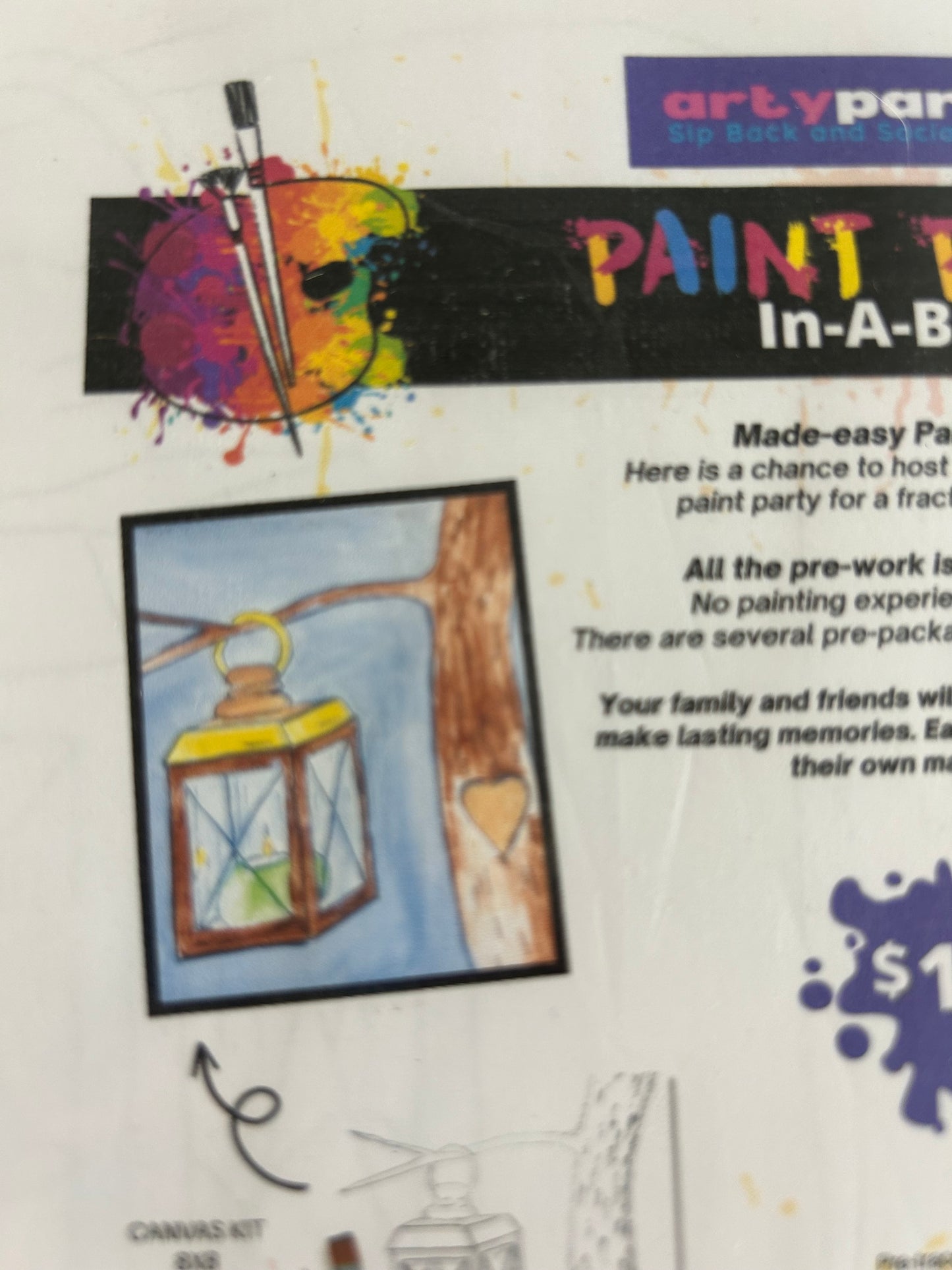 Paint Kit in a Box, Assorted Designs, by Arty Party