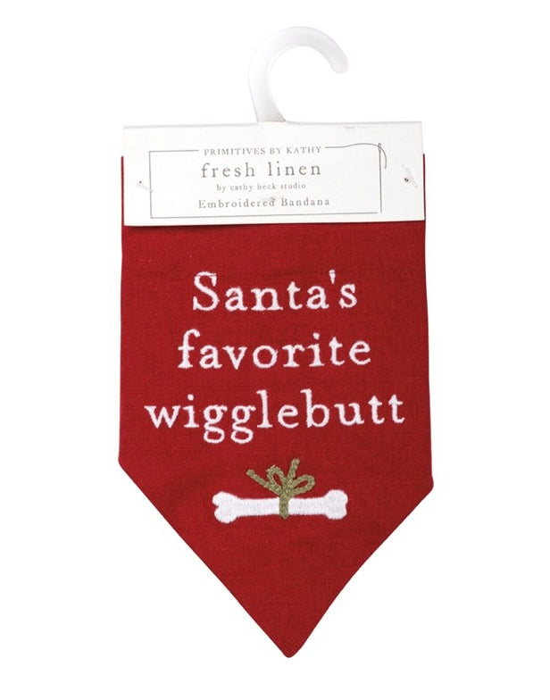 Wigglebutt Collar Bandana Embroidered Reversible-2 Assorted Sizes