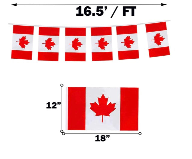 Canada Flag Pennant Banner
