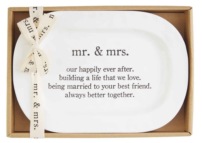 Mr.and Mrs. Serving Plate