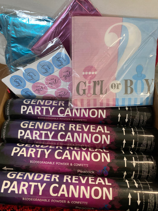 Gender Reveal Party Box