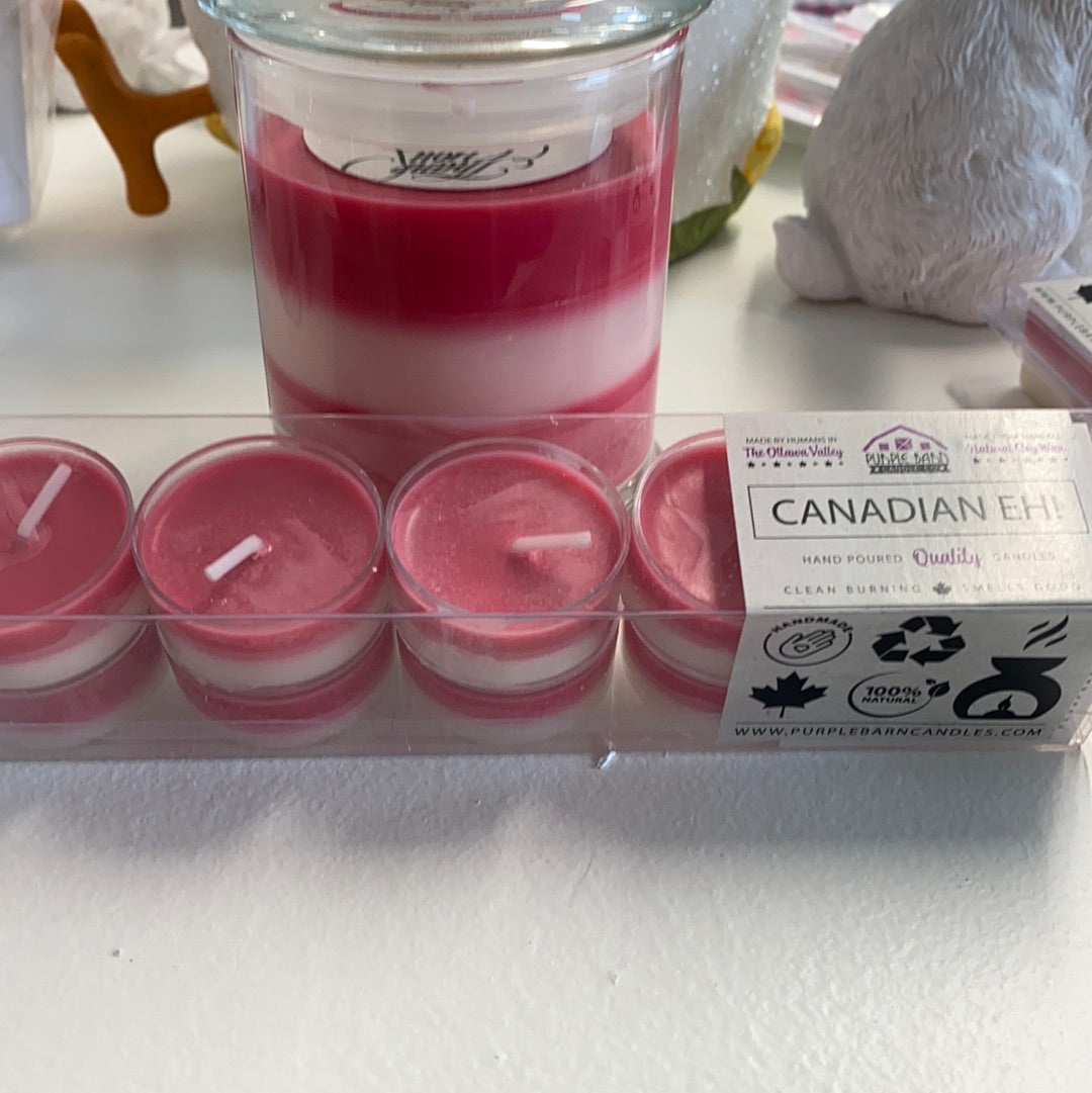 Canadian Eh! Soy Tea Lights, Pack of 10