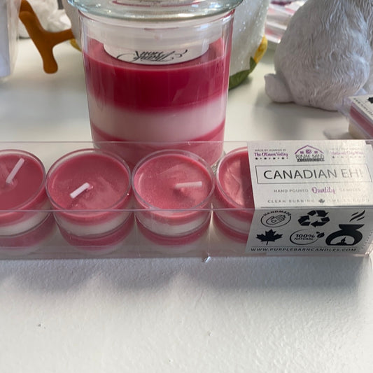 Canadian Eh!  Soy Tea Lights, Pack of 10