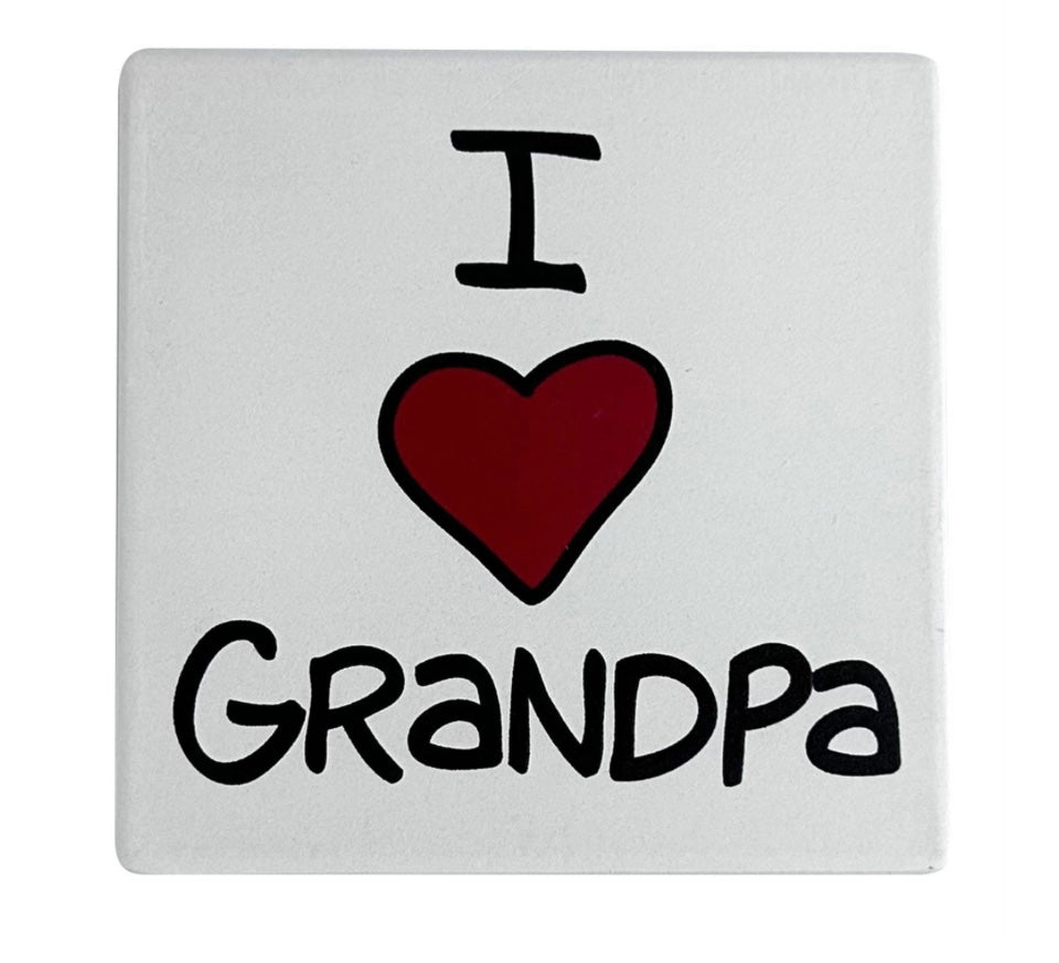 I Heart Grandpa Coaster