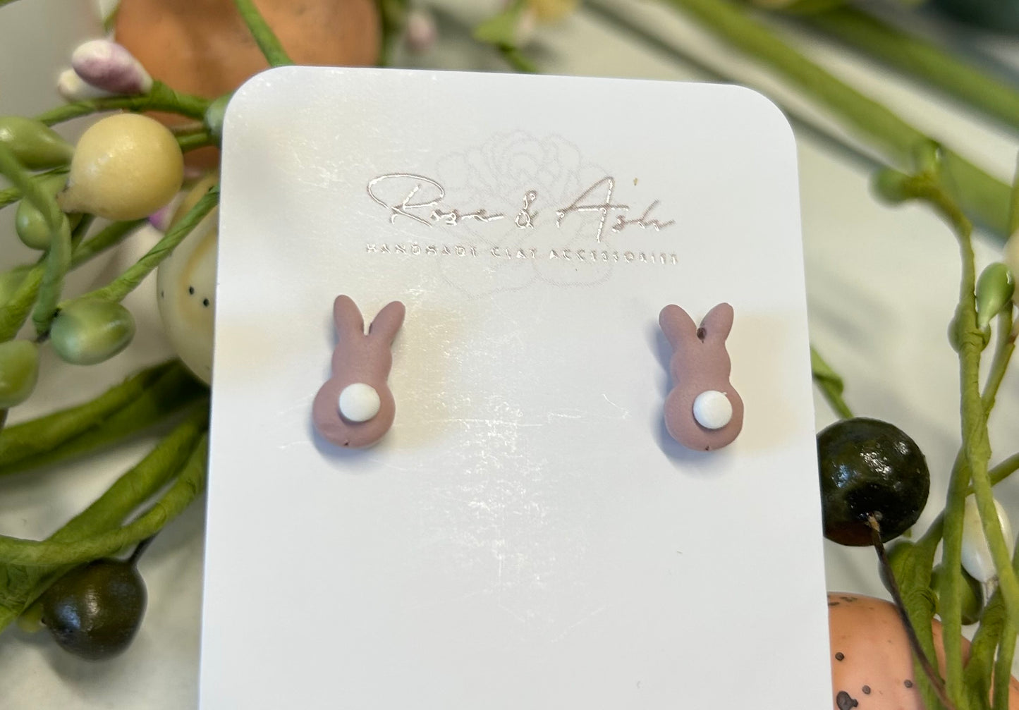 Bunny Earrings by Rose and Ash
