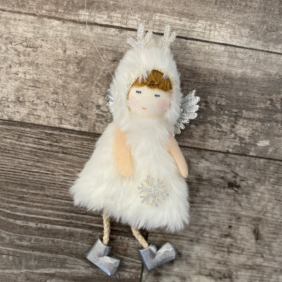 Plush Angel Ornaments, 2 Assorted