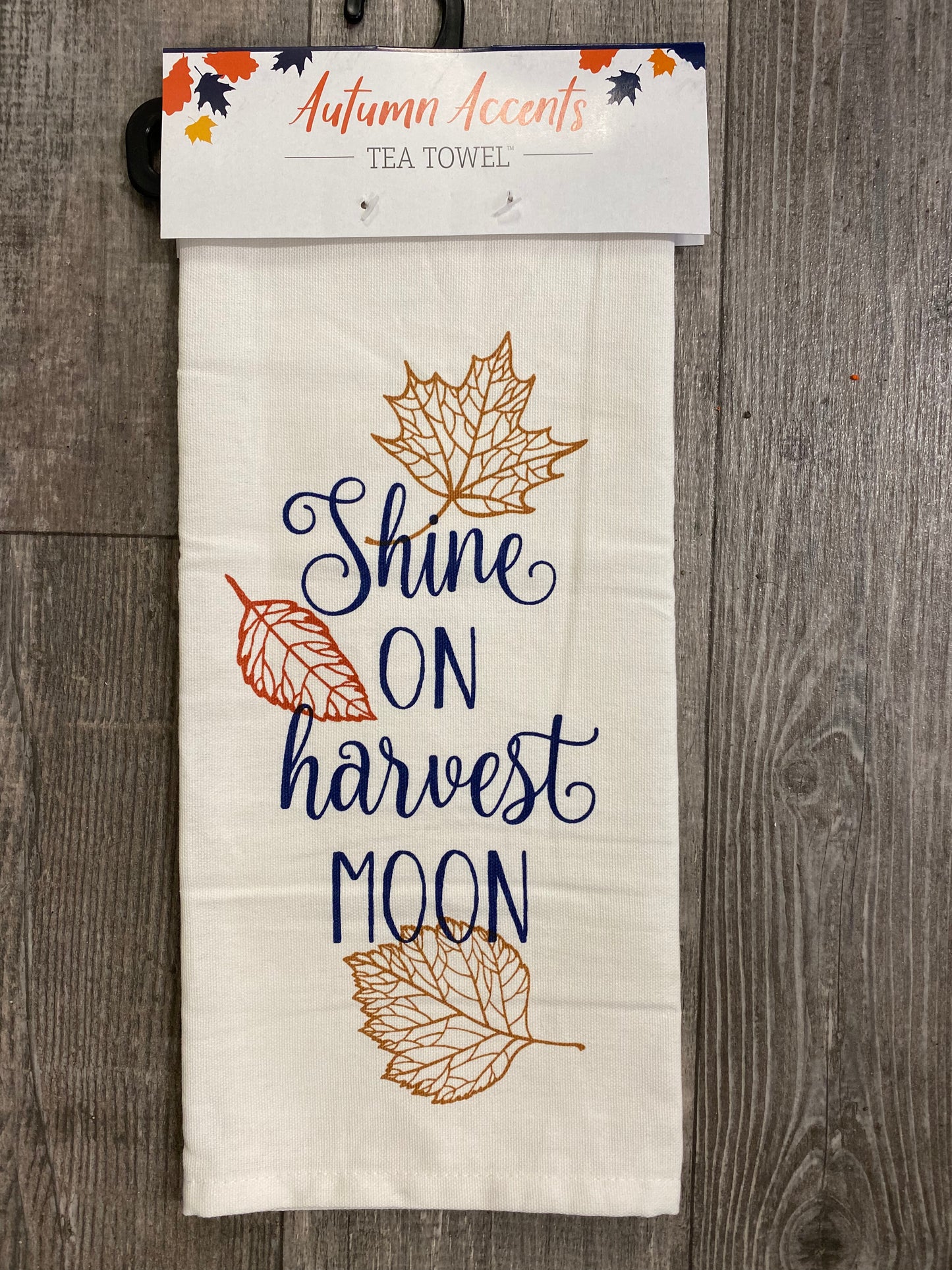 Autumn Accent Cotton Tea Towels, 4 Assorted