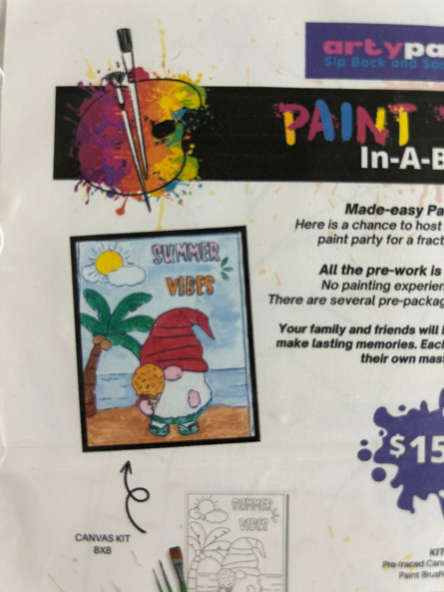Paint Kit in a Box, Assorted Designs, by Arty Party