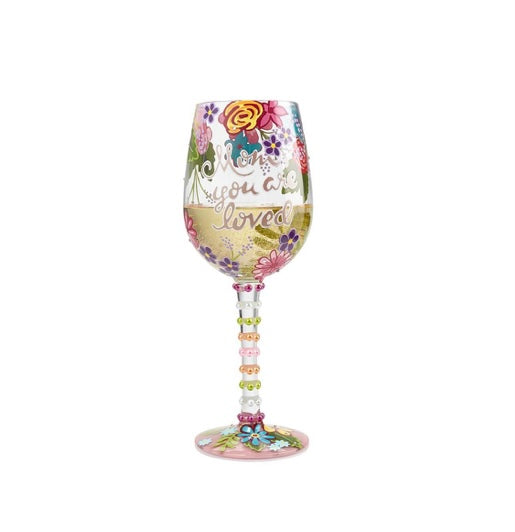 Wine Glass, Mom you are Loved