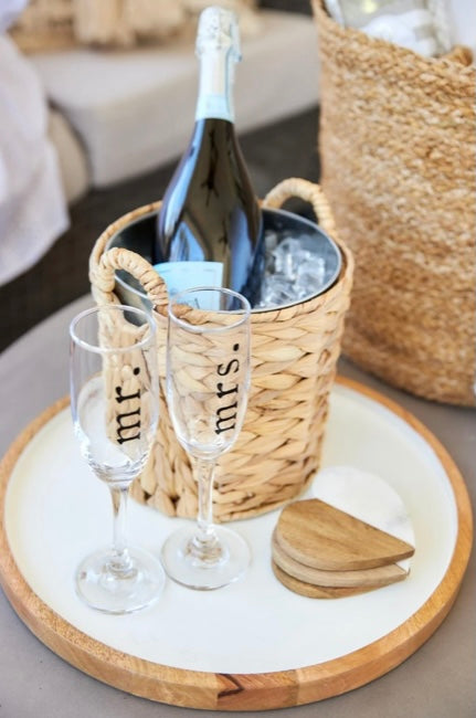 Mr. & Mrs. Flute Glasses