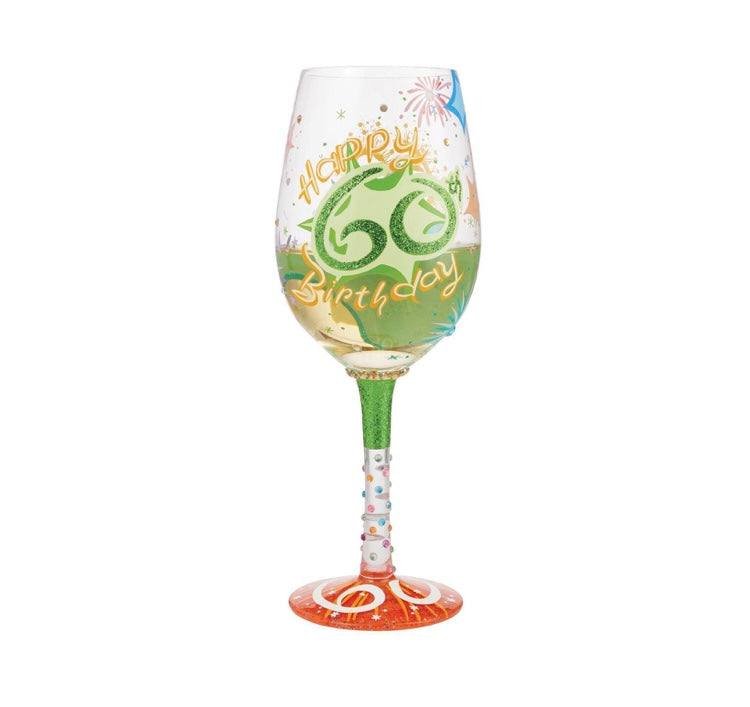 Wine Glass, Happy 60th Birthday